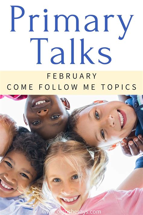 Its always nice to take a. . Lds primary talks february 2023